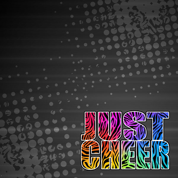 SCRAPBOOK CUSTOMS 12X12 NEON CHEER 2