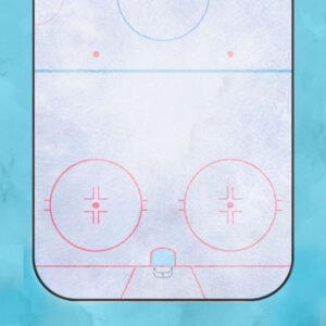 SCRAPBOOK CUSTOMS HOCKEY WATERCOLOR DOUBLE