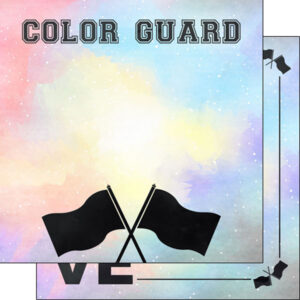 SCRAPBOOK CUSTOMS COLORGUARD WATERCOLOR
