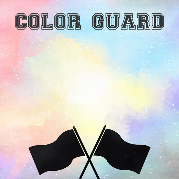 SCRAPBOOK CUSTOMS COLORGUARD WATERCOLOR
