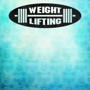 SCRAPBOOK CUSTOMS WEIGHT LIFTING WATERCOLOR