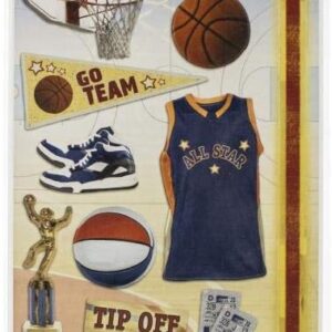 PAPER HOUSE CARDSTOCK STICKER BASKETBALL