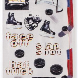 PAPER HOUSE CARDSTOCK STICKER ICE HOCKEY