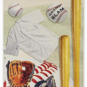 PAPER HOUSE CARDSTOCK STICKER BASEBALL