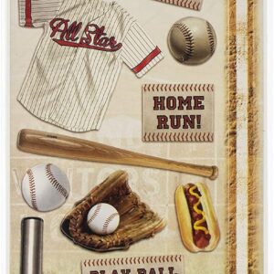 PAPER HOUSE CARDSTOCK STICKER BASEBALL