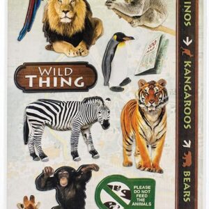 PAPER HOUSE CARDSTOCK STICKER ZOO