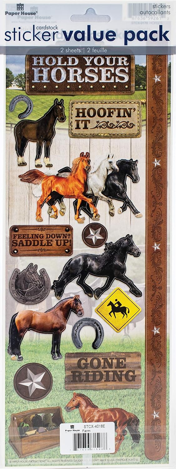 PAPER HOUSE CARDSTOCK STICKER FARM