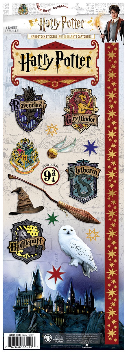 PAPER HOUSE CARDSTOCK STICKER HARRY POTTER