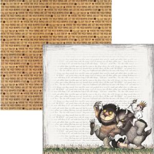 PAPER HOUSE 12X12 WILD THINGS ARE LET THE RUMPUS START
