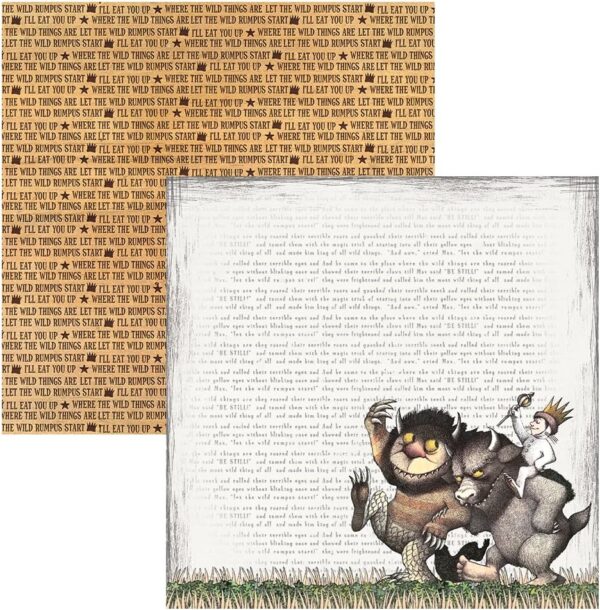 PAPER HOUSE 12X12 WILD THINGS ARE LET THE RUMPUS START