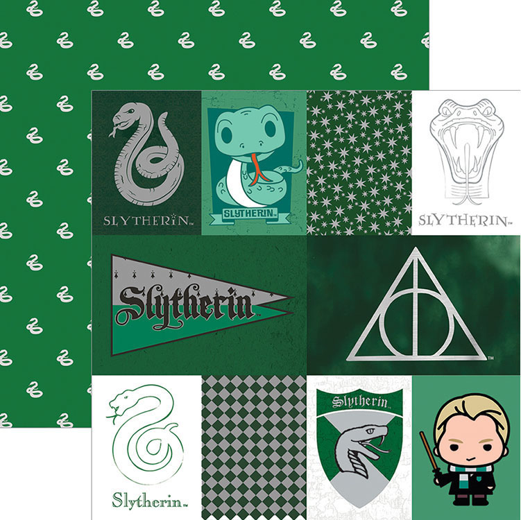 PAPER HOUSE 12X12 CHIBI HARRY SLYTHERIN