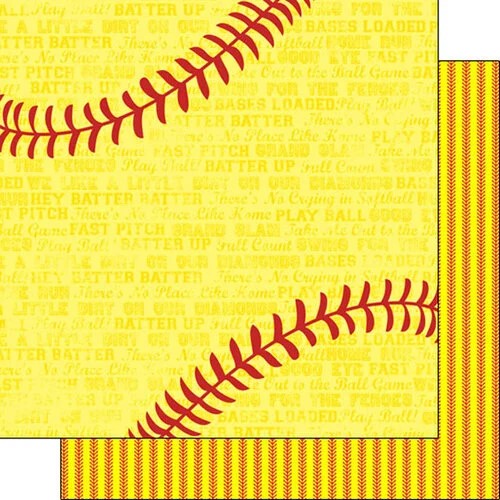 SCRAPBOOK CUSTOMS 12X12 SOFTBALL ADDICT 2
