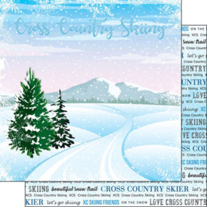 SCRAPBOOK CUSTOMS 12X12 CROSS COUNTRY SKIING