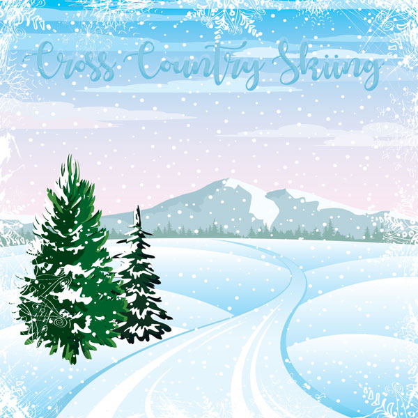 SCRAPBOOK CUSTOMS 12X12 CROSS COUNTRY SKIING