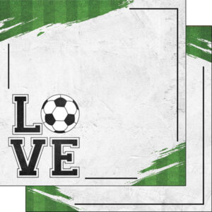SCRAPBOOK CUSTOMS 12X12 SOCCER LOVE