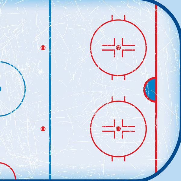 SCRAPBOOK CUSTOMS 12X12 HOCKEY RINK RIGHT