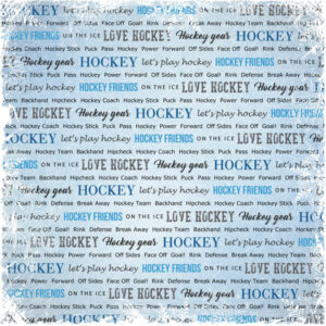 SCRAPBOOK CUSTOMS 12X12 HOCKEY WINTER ADVENTURE