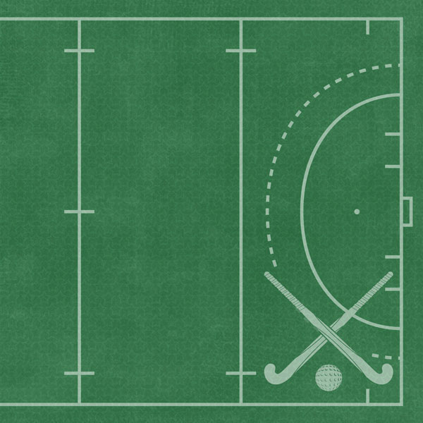 SCRAPBOOK CUSTOMS 12X12 FIELD HOCKEY ADDICT