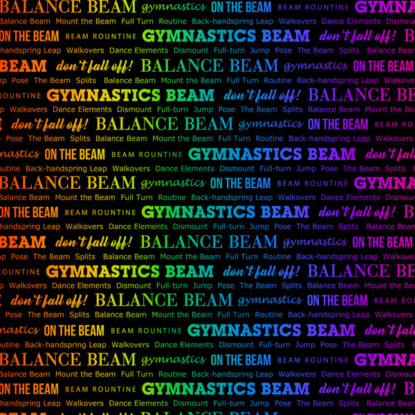 SCRAPBOOK CUSTOMS 12X12 GYMNASTICS NEON 2