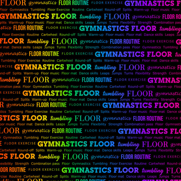 SCRAPBOOK CUSTOMS 12X12 GYMNASTICS NEON 3