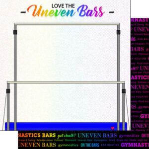 SCRAPBOOK CUSTOMS 12X12 GYMNASTICS NEON 4