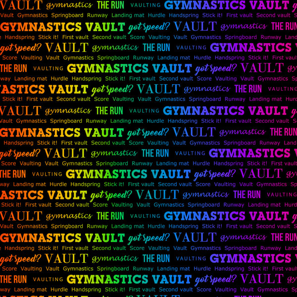 SCRAPBOOK CUSTOMS 12X12 GYMNASTICS NEON 5