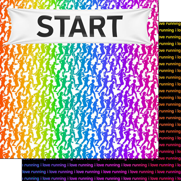 SCRAPBOOK CUSTOMS 12X12 MARATHON NEON 1