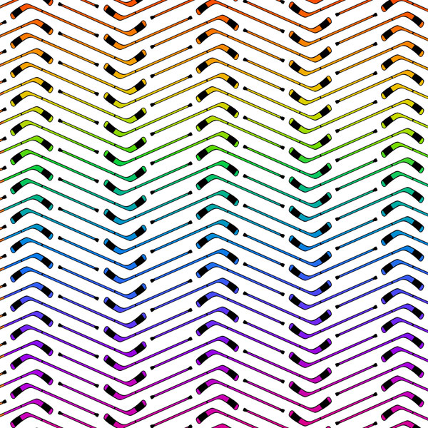 SCRAPBOOK CUSTOMS 12X12 HOCKEY NEON 5