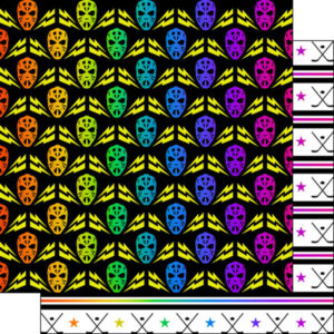 SCRAPBOOK CUSTOMS 12X12 HOCKEY NEON 4