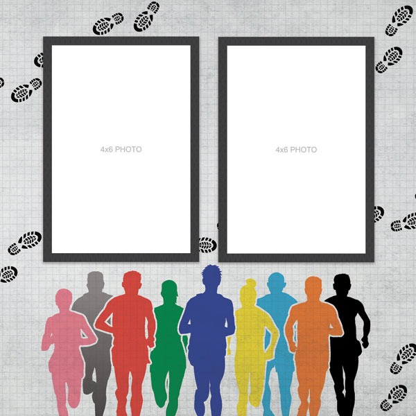 SCRAPBOOK CUSTOMS 12X12 RUNNING QUICK PAGES RIGHT