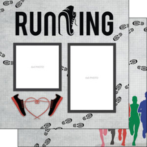 SCRAPBOOK CUSTOMS 12X12 RUNNING QUICK PAGES LEFT