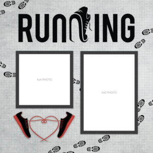 SCRAPBOOK CUSTOMS 12X12 RUNNING QUICK PAGES LEFT