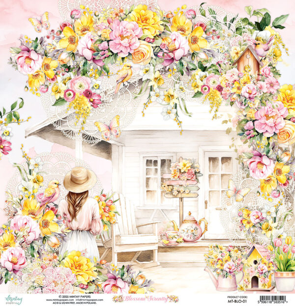 Mintay 12 X 12 Blossom Serenity 01