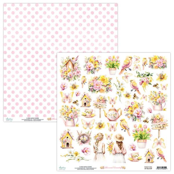 Mintay 12 X 12 Elements Paper Blossom Serenity Mintay 12 X 12 Elements Paper Blossom Serenity