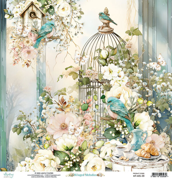 Mintay 12 X 12 Winged Melodies 03