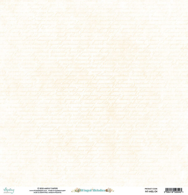 Mintay 12 X 12 Winged Melodies 04
