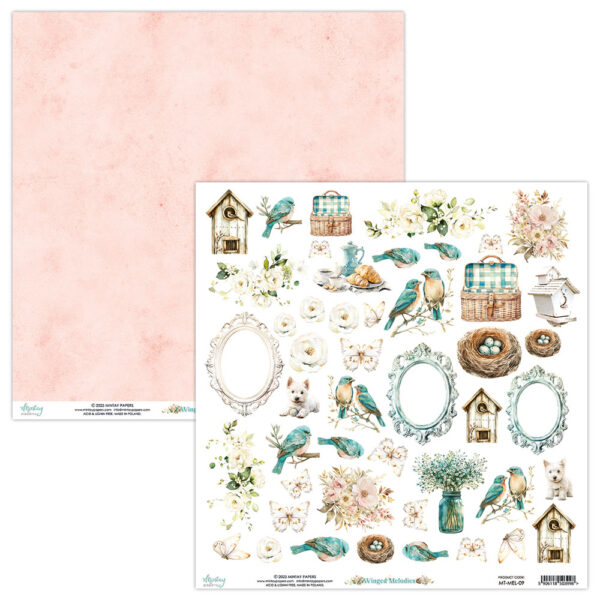 Mintay 12 X 12 Elements Paper Winged Melodies Mintay 12 X 12 Elements Paper Winged Melodies