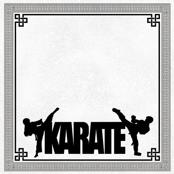 SCRAPBOOK CUSTOMS KARATE ADDICT 1