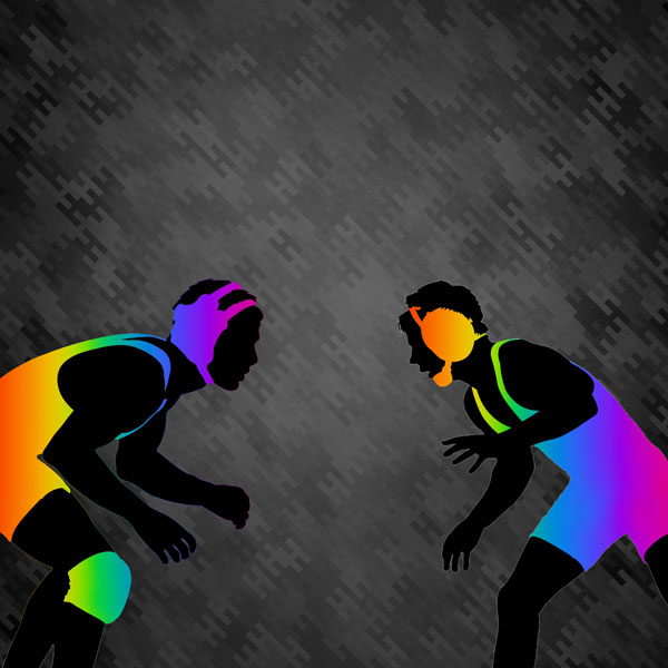 SCRAPBOOK CUSTOMS WRESTLING NEON 3