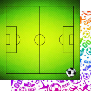 SCRAPBOOK CUST 12X12 SOFTBALL NEON 3