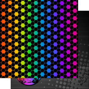 SCRAPBOOK CUST 12X12 SOFTBALL NEON 4