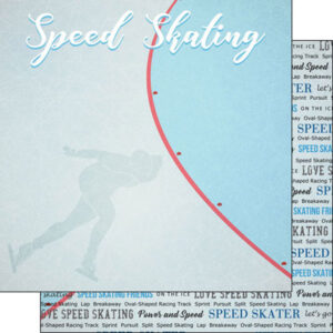 SCRAPBOOK CUST 12X12 SPEED SKATING WINTER ADVENTURE