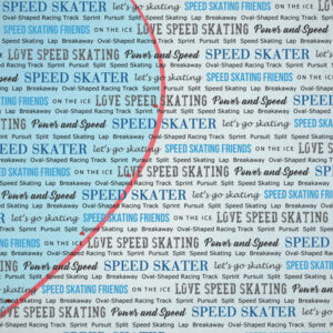 SCRAPBOOK CUST 12X12 SPEED SKATING WINTER ADVENTURE
