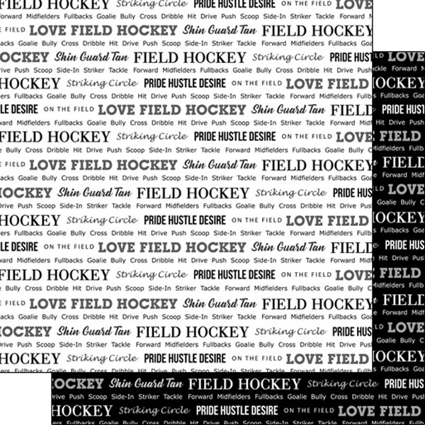 SCRAPBOOK CUSTOMS 12X12 FIELD HOCKEY PRIDE 2