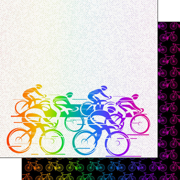 SCRAPBOOK CUSTOMS 12X12 CYCLING NEON 5
