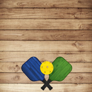 SCRAPBOOK CUSTOMS 12X12 PICKLEBALL ON WOOD