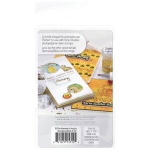 Tonic Studios Acrylic Stamping Block 3X4