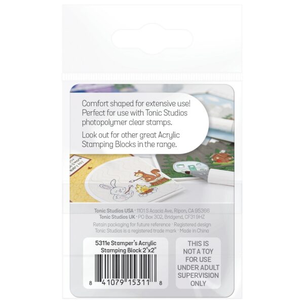 Tonic Studios Acrylic Stamping Block 2X2