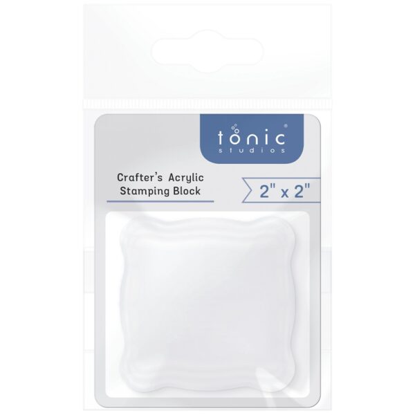 Tonic Studios Acrylic Stamping Block 2X2 Tonic Studios Acrylic Stamping Block 2X2