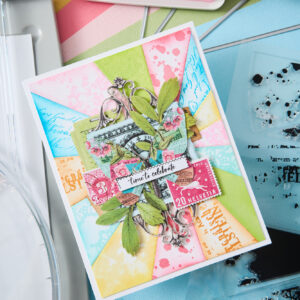 Sizzix A5 Clear Stamps 8PK w/6PK Framelits Build-a-burst Artsy Lace Mix By 49 and Market